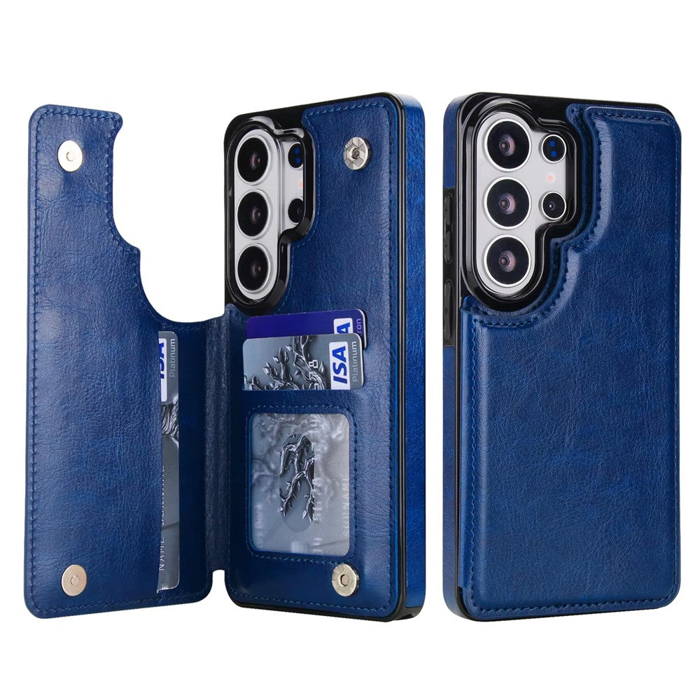 Til Samsung Galaxy S26 Ultra Pung Etui Kort Holder Magnetisk Lukning PU Læder Telefoncover