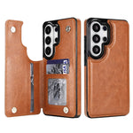 Til Samsung Galaxy S26 Ultra Pung Etui Kort Holder Magnetisk Lukning PU Læder Telefoncover