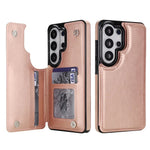 Til Samsung Galaxy S26 Ultra Pung Etui Kort Holder Magnetisk Lukning PU Læder Telefoncover