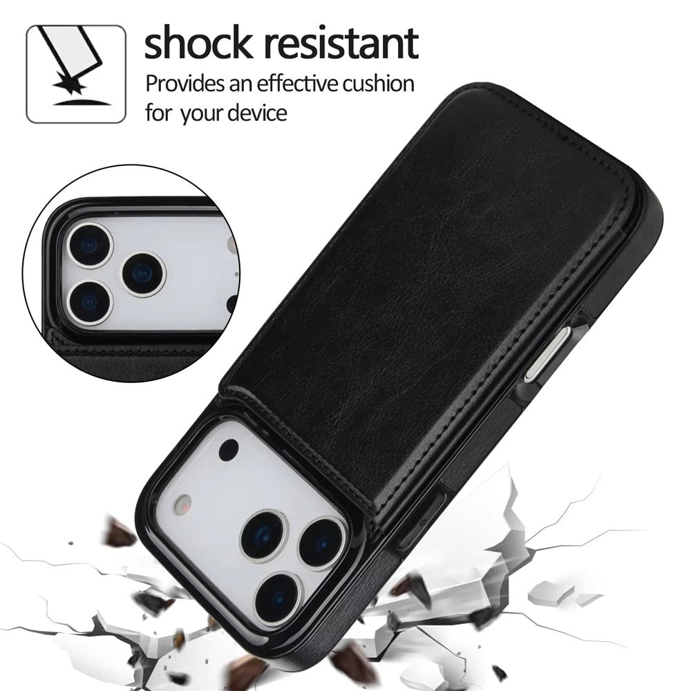 Pungcover til iPhone 18 Pro Max / iPhone 17 Pro Max Magnetisk Lukning Kortlomme Læder Telefoncover