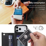 Pungcover til iPhone 18 Pro Max / iPhone 17 Pro Max Magnetisk Lukning Kortlomme Læder Telefoncover