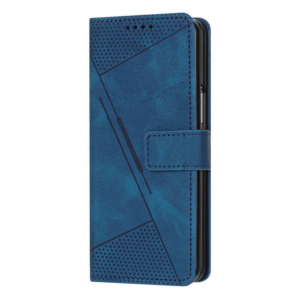For Samsung Galaxy Z Fold8 Ultra Case Imprinted Triangle Leather Phone Cover