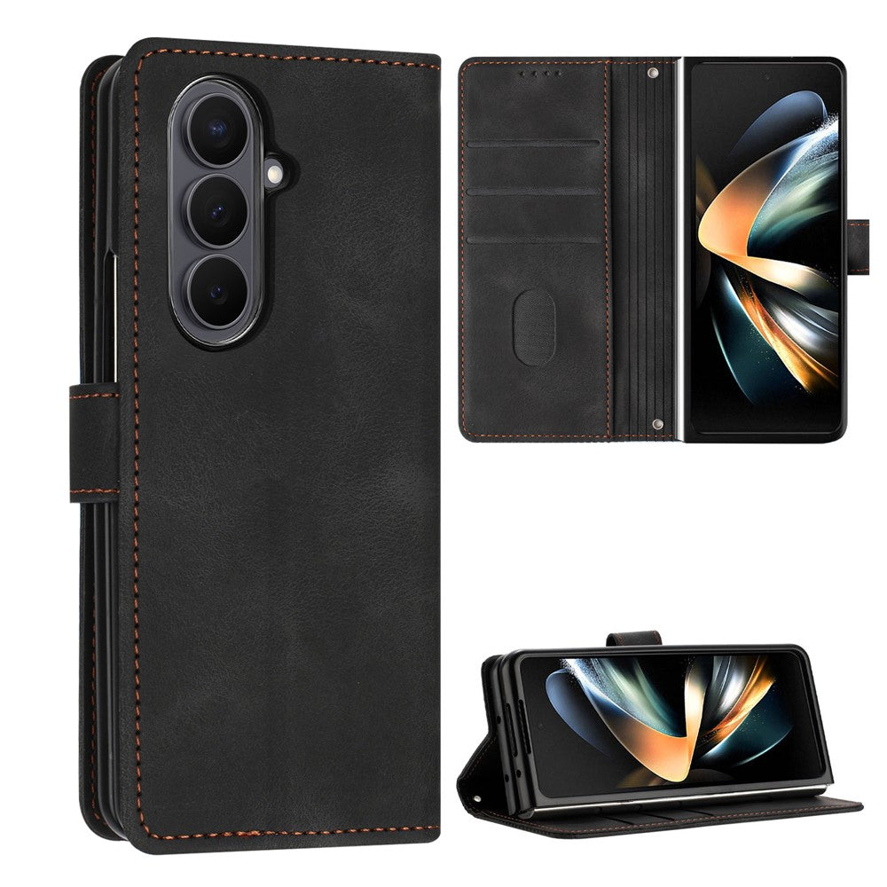 For Samsung Galaxy Z Fold8 Ultra Case Imprinted Triangle Leather Phone Cover
