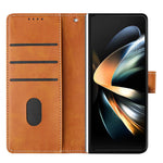 For Samsung Galaxy Z Fold8 Ultra Wallet Case Flip Stand Calf Texture PU Leather Phone Cover