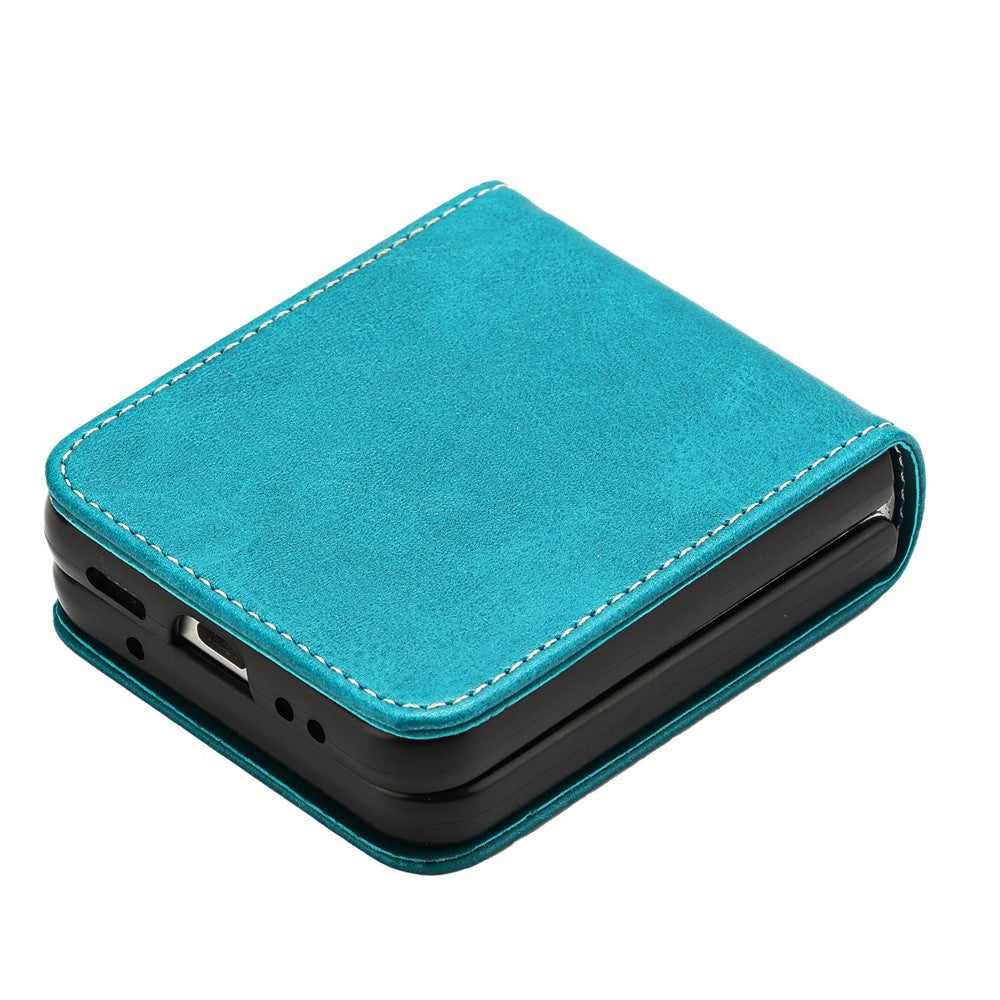 For Samsung Galaxy Z Flip8 Case Calf Texture PU Leather Phone Cover