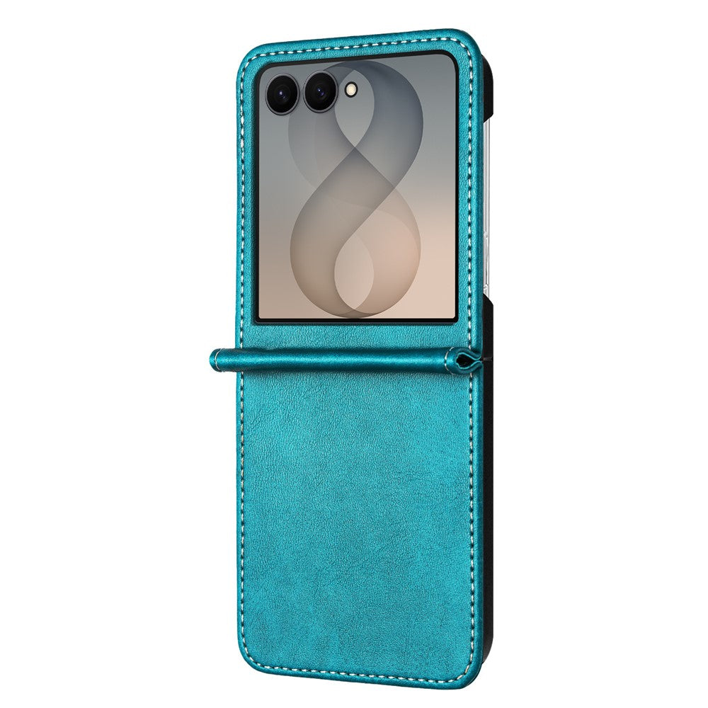 For Samsung Galaxy Z Flip8 Case Calf Texture PU Leather Phone Cover