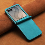 For Samsung Galaxy Z Flip8 Case Calf Texture PU Leather Phone Cover