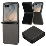 For Samsung Galaxy Z Flip8 Case Calf Texture PU Leather Phone Cover