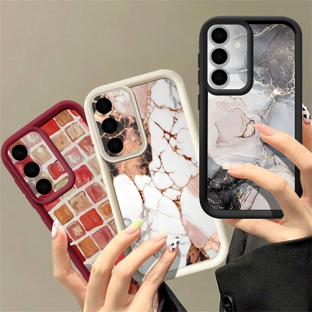 Til Samsung Galaxy A57 5G Etui Marmormønster Præcis Kamerabeskyttelse TPU Telefoncover
