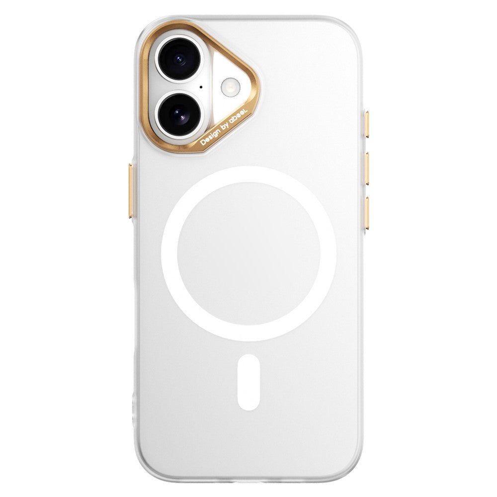 ABEEL for iPhone 16 Magnetic Case Semi-Transparent Matte 1.0mm Ultra-Thin PC Phone Cover