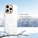ABEEL for iPhone 16 Pro Magnetic Case Semi-Transparent Matte 1.0mm Ultra-Thin PC Phone Cover