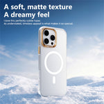 ABEEL for iPhone 16 Pro Magnetic Case Semi-Transparent Matte 1.0mm Ultra-Thin PC Phone Cover