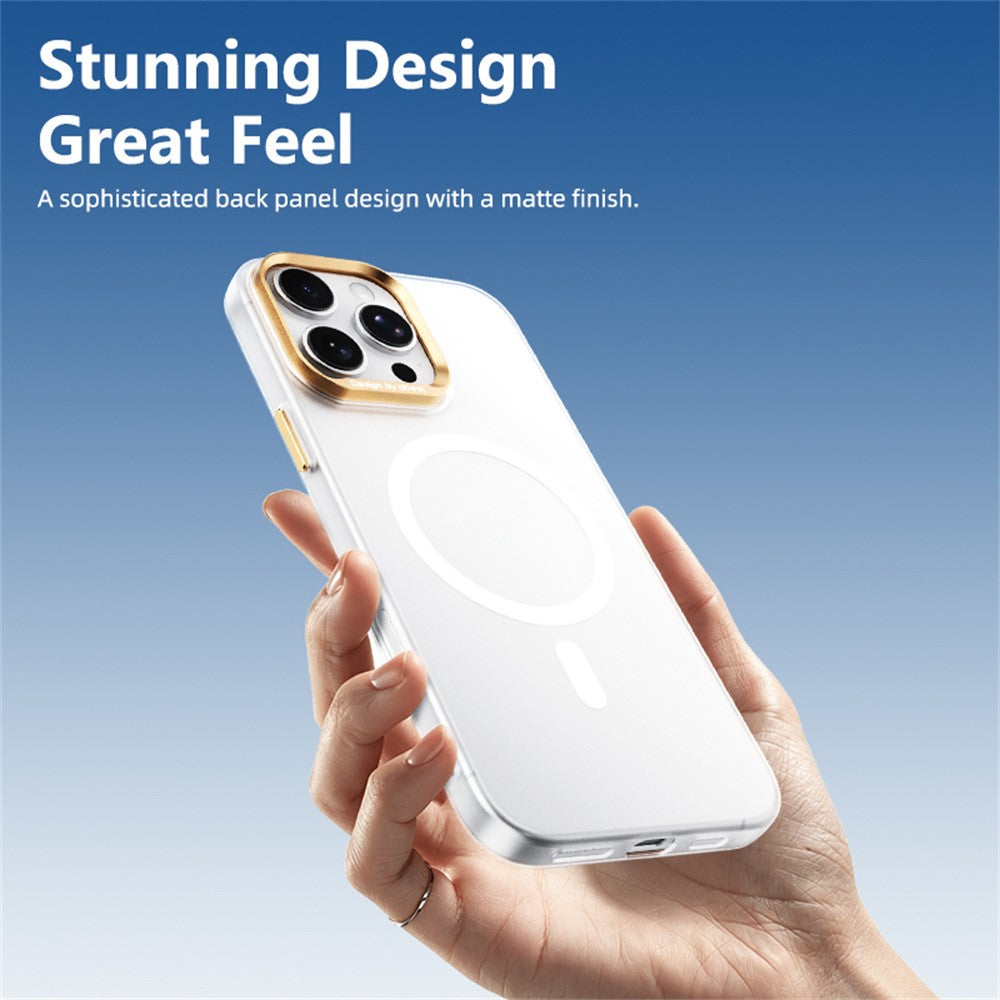 ABEEL for iPhone 16 Pro Magnetic Case Semi-Transparent Matte 1.0mm Ultra-Thin PC Phone Cover