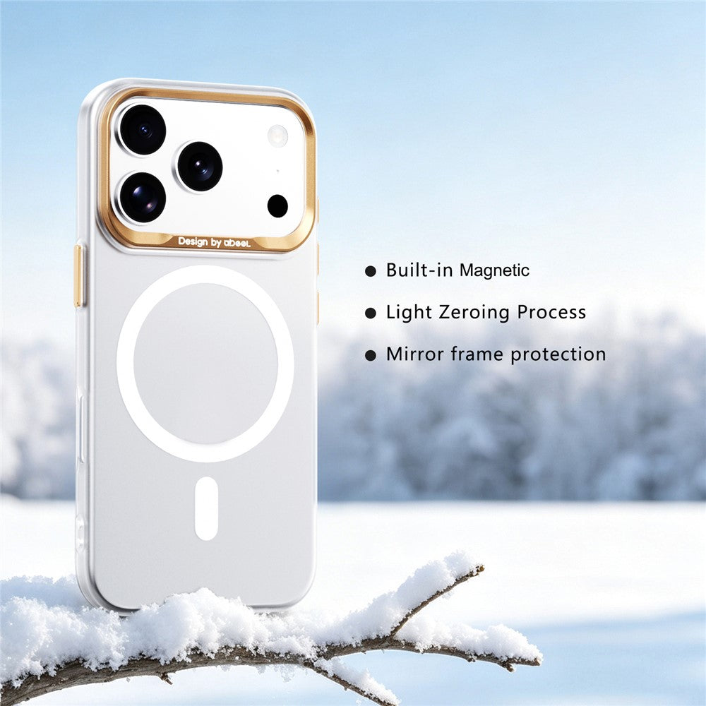 ABEEL for iPhone 18 Pro Max  /  17 Pro Max Magnetic Case Semi-Transparent Matte 1.0mm Ultra-Thin PC Phone Cover