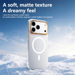 ABEEL for iPhone 18 Pro Max  /  17 Pro Max Magnetic Case Semi-Transparent Matte 1.0mm Ultra-Thin PC Phone Cover