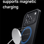 SULADA for iPhone 18 Pro / 17 Pro Magnetic Case Metal Lens Frame PU+TPU Phone Cover