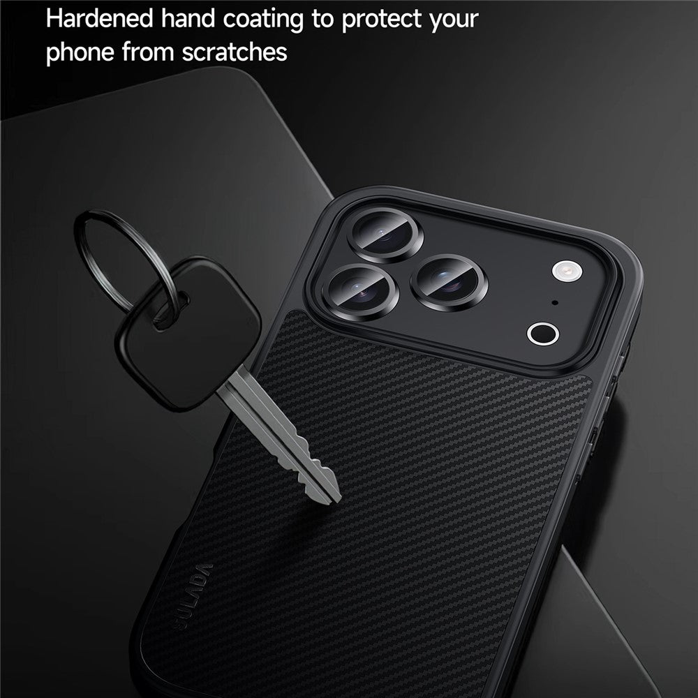 SULADA for iPhone 18 Pro / 17 Pro Magnetic Case Metal Lens Frame PU+TPU Phone Cover
