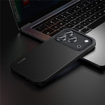 SULADA for iPhone 18 Pro Max / 17 Pro Max Magnetic Case Metal Lens Frame PU+TPU Phone Cover
