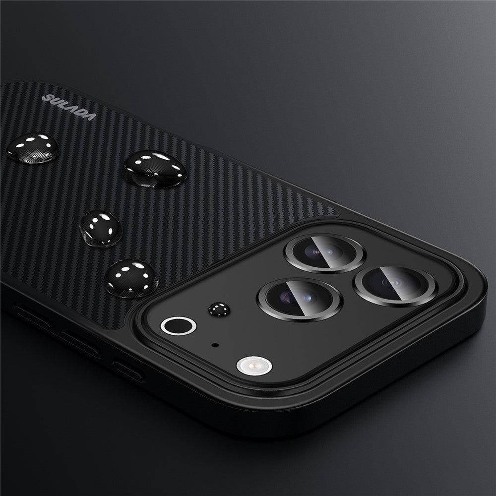SULADA for iPhone 18 Pro Max / 17 Pro Max Magnetic Case Metal Lens Frame PU+TPU Phone Cover