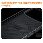 SULADA for iPhone 18 Pro Max / 17 Pro Max Magnetic Case Metal Lens Frame PU+TPU Phone Cover