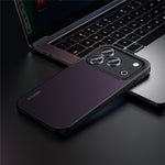 SULADA for iPhone 18 Pro Max / 17 Pro Max Magnetic Case Metal Lens Frame PU+TPU Phone Cover
