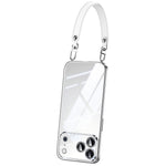 SULADA for iPhone 18 Pro Max / 17 Pro Max Case Electroplating Ultra Clear Soft TPU Phone Cover with PU Wrist Strap
