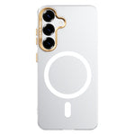 ABEEL til Samsung Galaxy S25 Magnetisk Cover Halvgennemsigtigt Mat 1,0 mm Ultratyndt PC Telefoncover