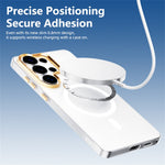 ABEEL for Samsung Galaxy S25 Ultra Magnetic Case Semi-Transparent Matte 1.0mm Ultra-Thin PC Phone Cover