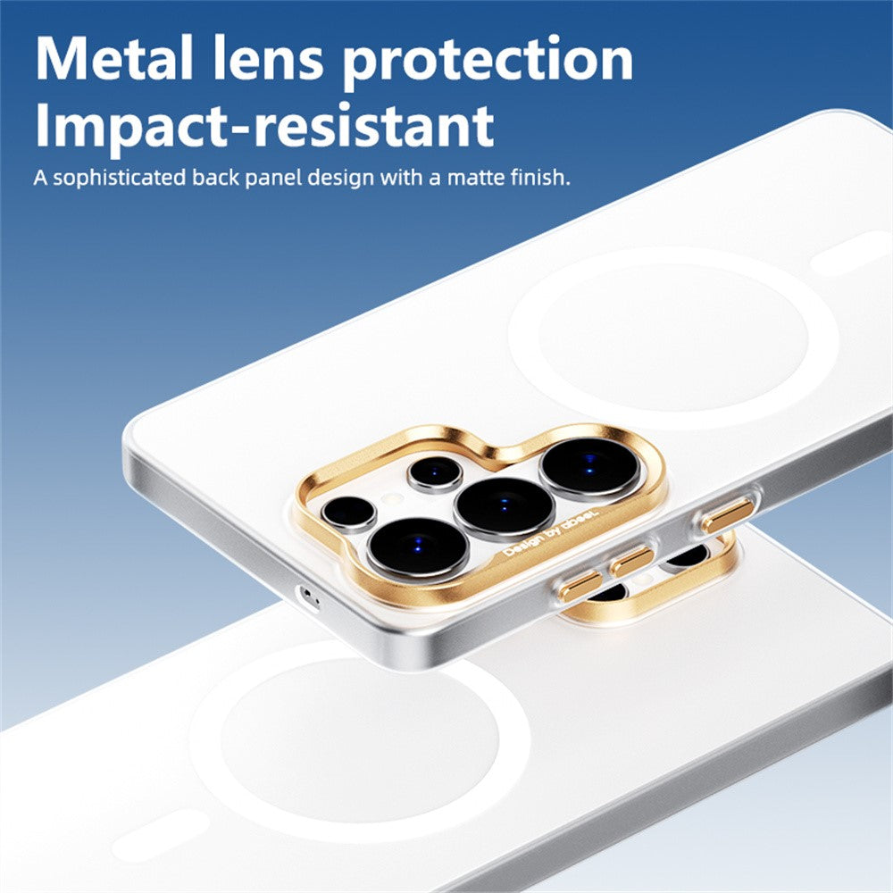 ABEEL for Samsung Galaxy S25 Ultra Magnetic Case Semi-Transparent Matte 1.0mm Ultra-Thin PC Phone Cover