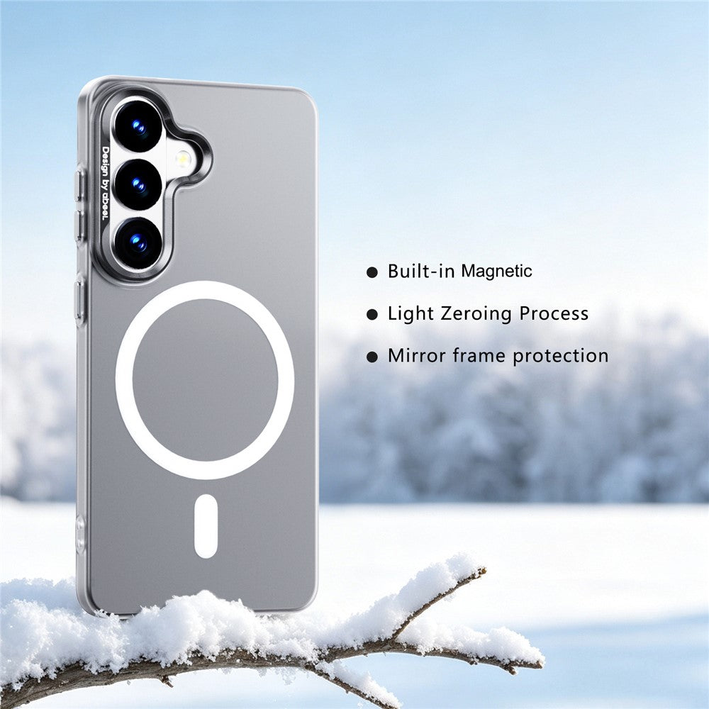 ABEEL til Samsung Galaxy S26 Magnetisk Cover Halvgennemsigtigt Mat 1,0 mm Ultratyndt PC Telefoncover