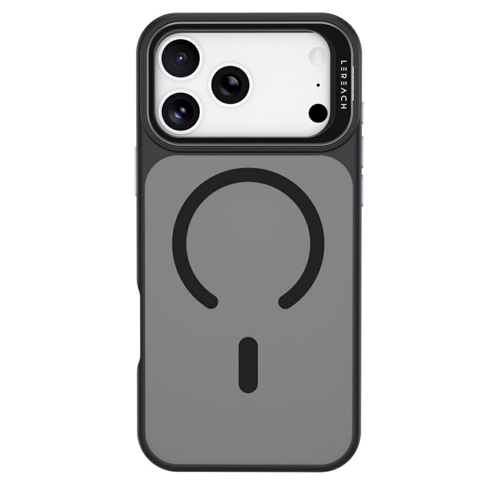 LEREACH Le-Luser Series For iPhone 18 Pro / 17 Pro Magnetic Case Metal Lens Kickstand TPU PC Phone Cover