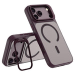 LEREACH Le-Luser Series For iPhone 18 Pro / 17 Pro Magnetic Case Metal Lens Kickstand TPU PC Phone Cover