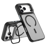 LEREACH Le-Luser-serie til iPhone 18 Pro Max / 17 Pro Max magnetisk etui med metal-linse-stativ TPU PC telefoncover