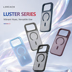 LEREACH Le-Luser-serie til iPhone 18 Pro Max / 17 Pro Max magnetisk etui med metal-linse-stativ TPU PC telefoncover