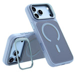 LEREACH Le-Luser-serie til iPhone 18 Pro Max / 17 Pro Max magnetisk etui med metal-linse-stativ TPU PC telefoncover