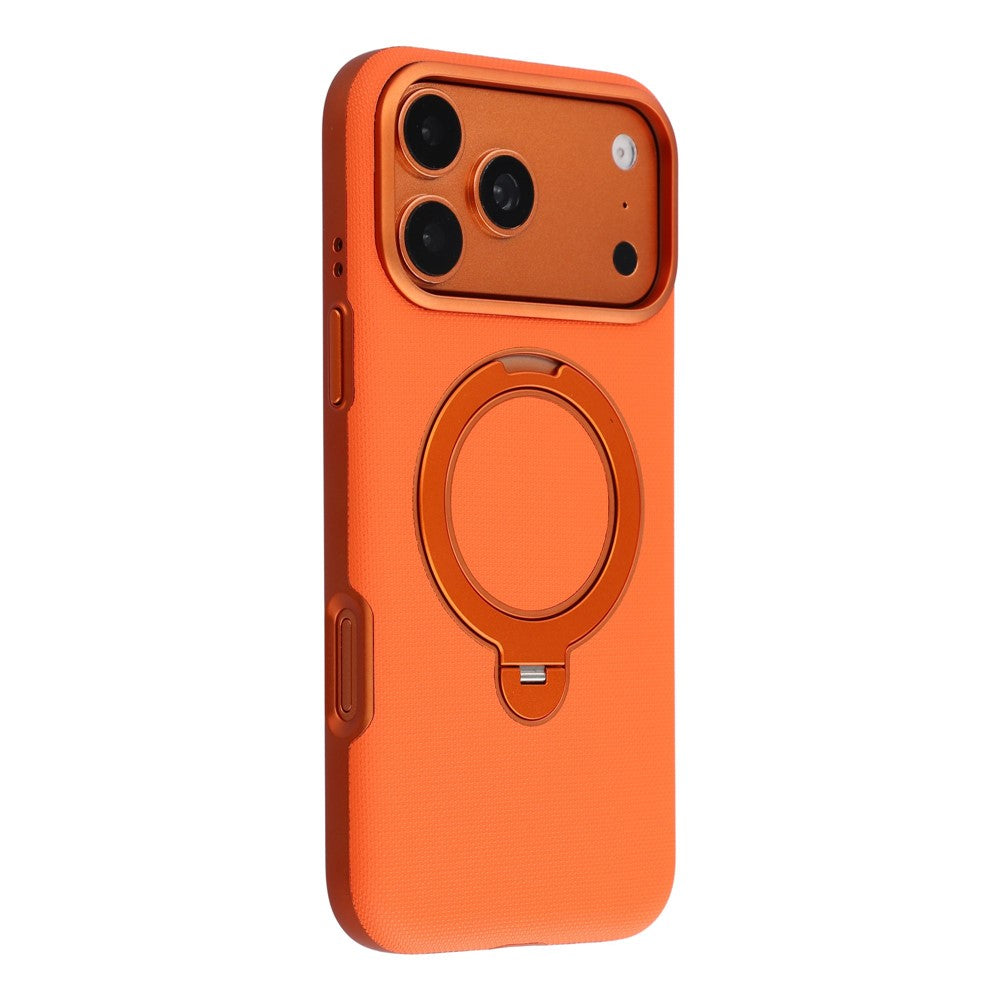 JAUCASE for iPhone 18 Pro Max / 17 Pro Max Case  Magnetic Rotating Kickstand PU Leather Coated PC Phone Cover