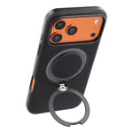 JAUCASE for iPhone 18 Pro / 17 Pro Case Magnetic Rotating Kickstand PU Leather Coated PC Phone Cover