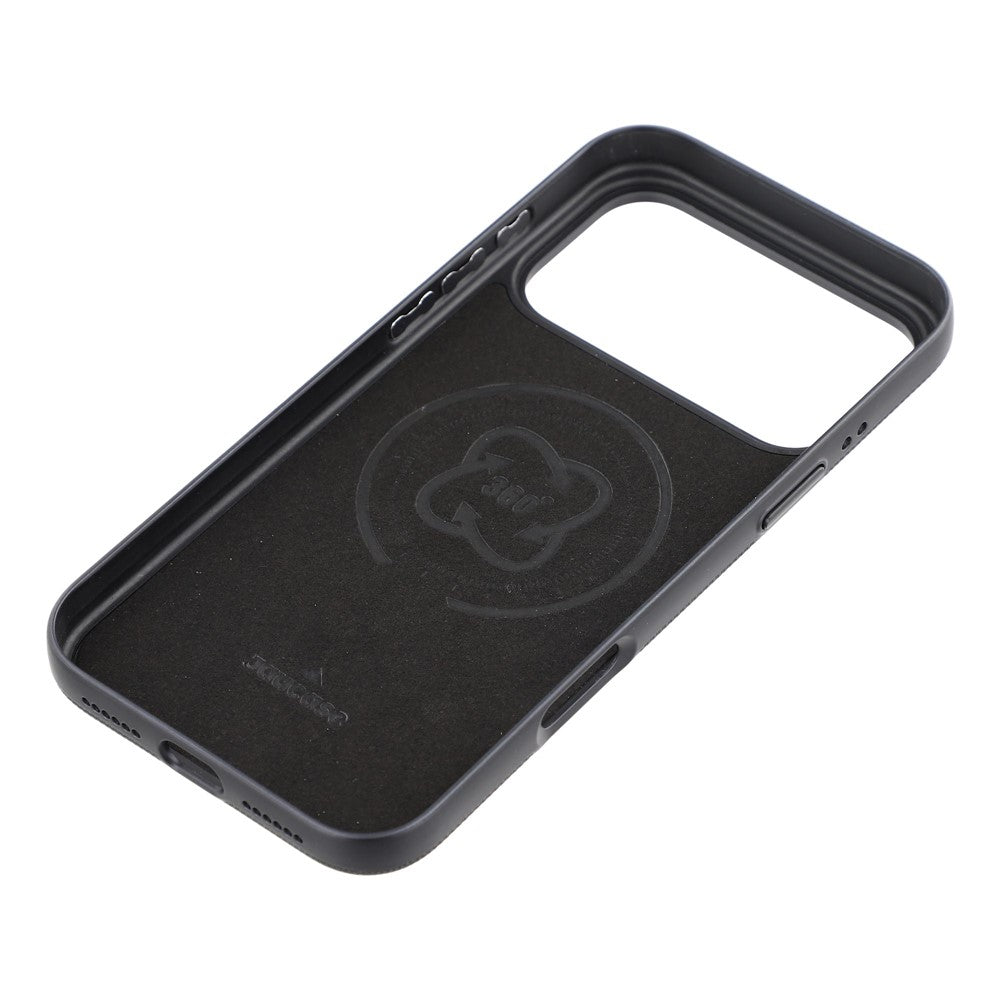 JAUCASE for iPhone 18 Pro / 17 Pro Case Magnetic Rotating Kickstand PU Leather Coated PC Phone Cover