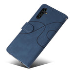 For Samsung Galaxy A34 5G Leather Case Wallet Stand Color Splicing Phone Cover