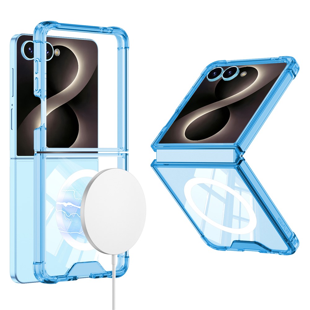GKK för Samsung Galaxy Z Flip8-skal Airbag-kudde TPU + akrylmobilskal Trådlös laddningskompatibel