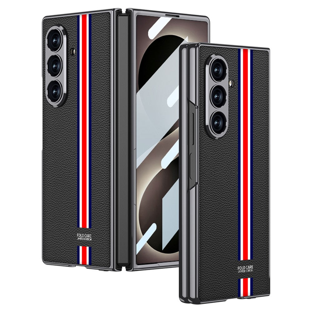 GKK til Samsung Galaxy Z Fold8 Ultra Cover Galvanisering PC + PU læder telefoncover med skærmfilm