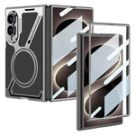 GKK for Samsung Galaxy Z Fold8 Magnetic Case PU Leather + PC Phone Cover with Front Screen Protector