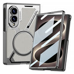 GKK for Samsung Galaxy Z Fold8 Magnetic Case PU Leather + PC Phone Cover with Front Screen Protector