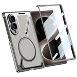 GKK for Samsung Galaxy Z Fold8 Magnetic Case PU Leather + PC Phone Cover with Front Screen Protector