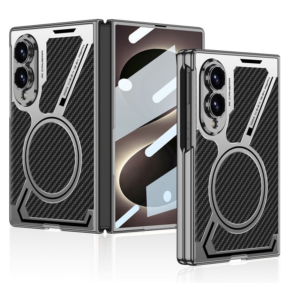 GKK for Samsung Galaxy Z Fold8 Magnetic Case PU Leather + PC Phone Cover with Front Screen Protector
