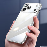 SULADA JINGJIA Series for iPhone 18 Pro / 17 Pro Case Electroplating Hard PC Clear Phone Case with Lens Film