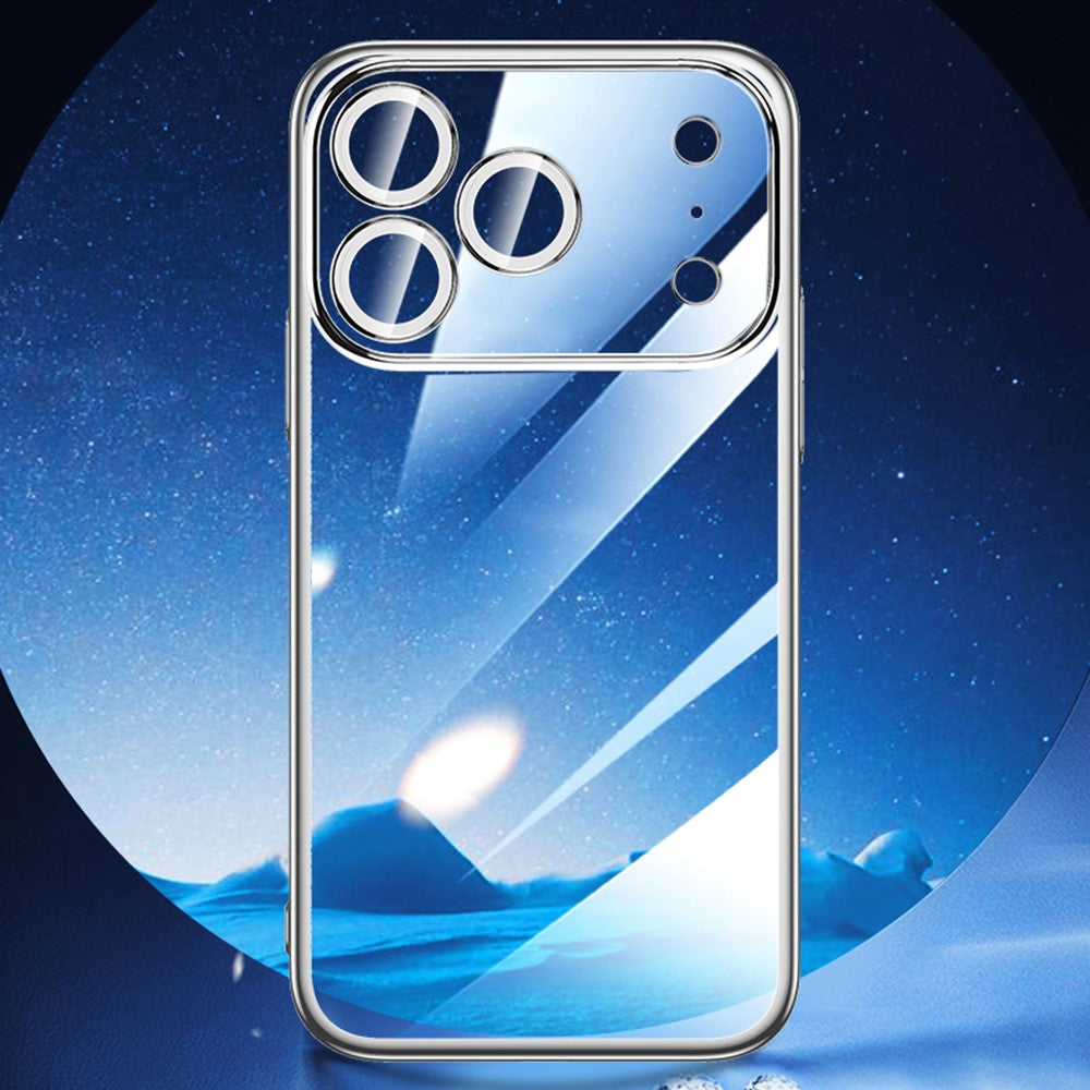 SULADA JINGJIA Series for iPhone 18 Pro / 17 Pro Case Electroplating Hard PC Clear Phone Case with Lens Film