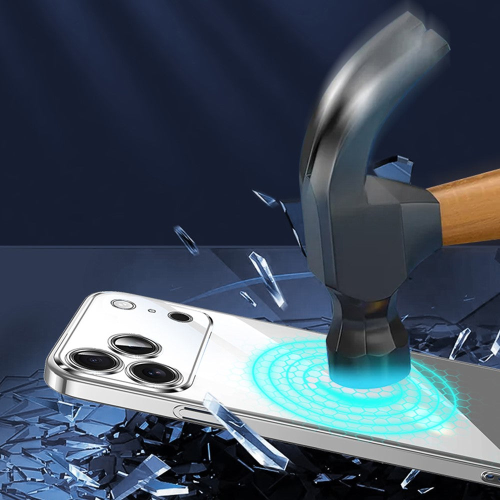 SULADA JINGJIA Series for iPhone 18 Pro / 17 Pro Case Electroplating Hard PC Clear Phone Case with Lens Film