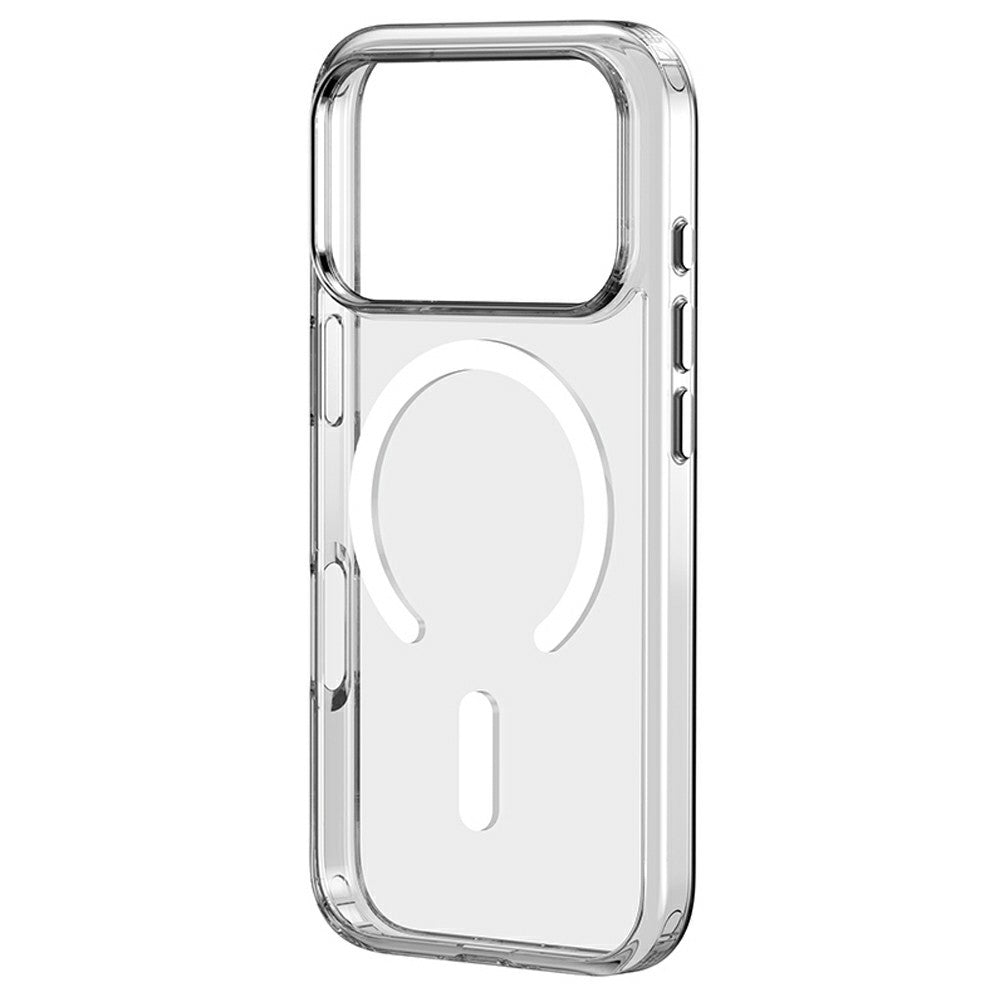 ZGA for iPhone 18 Pro Max Magnetic Case Crystal Clear PC TPU Anti-Scratch Phone Cover