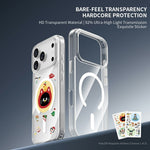 ZGA for iPhone 18 Pro Max Magnetic Case Crystal Clear PC TPU Anti-Scratch Phone Cover